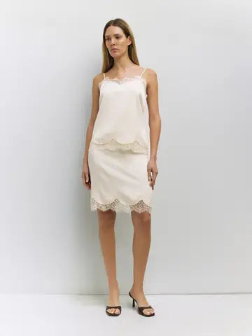 Sienna Lace Trim Skirt