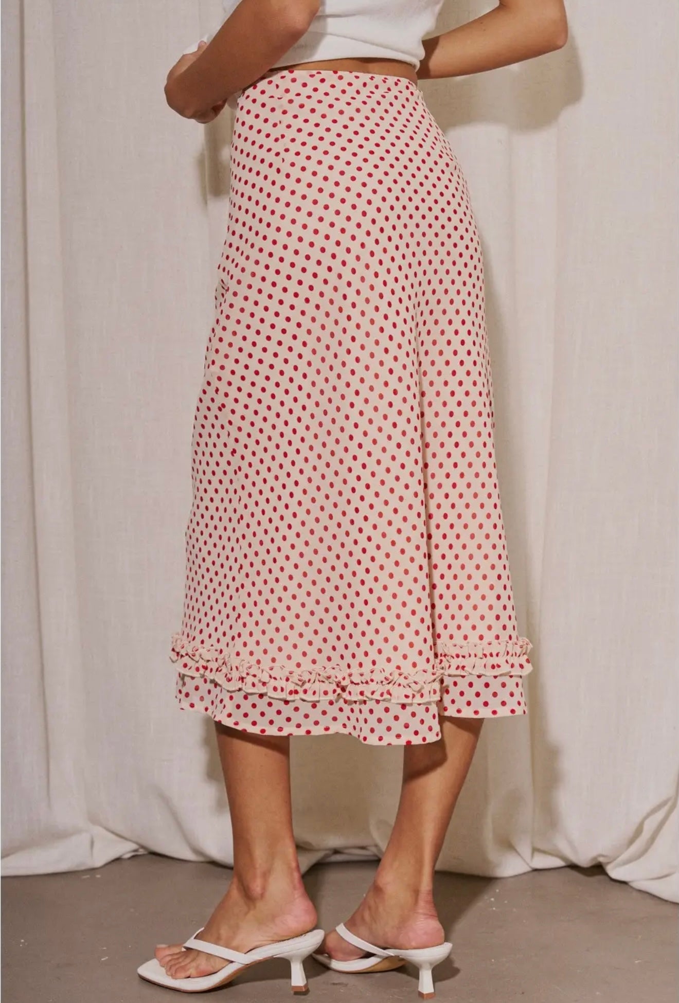 Clare Polka Dot Skirt