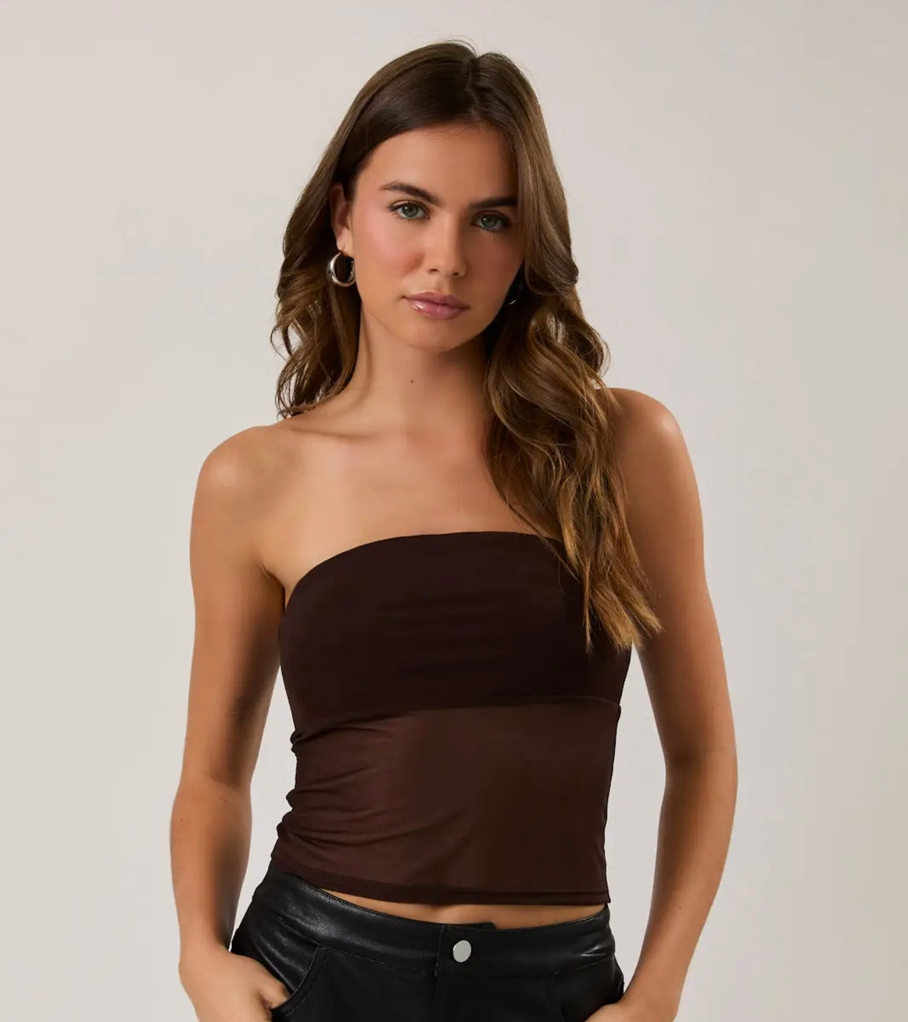 Olivia Sheer Tube Top
