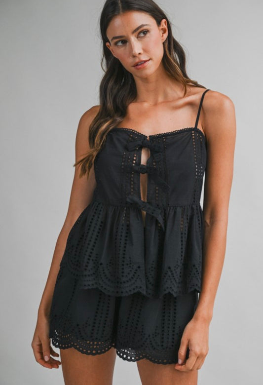 Jules Eyelet Short Set