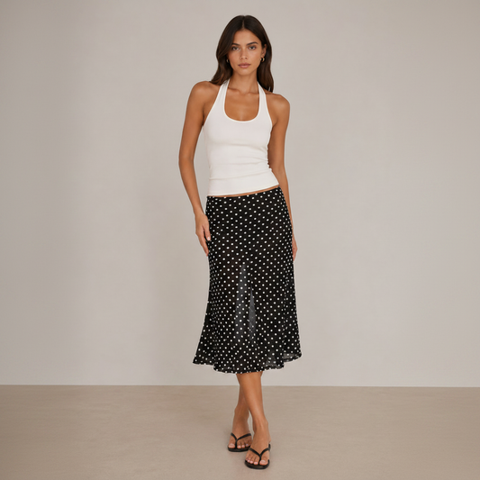 Polka dot skirt resized