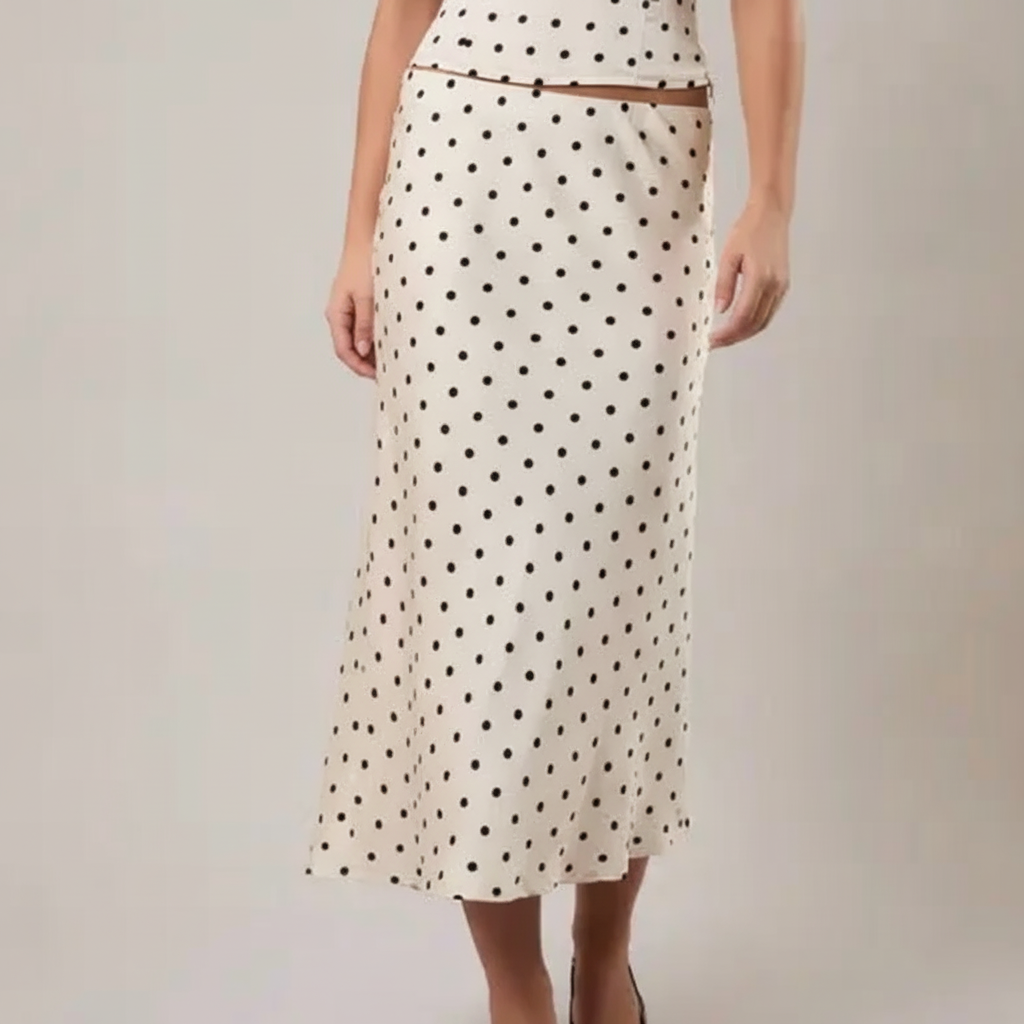 Timeless Dot Midi Skirt